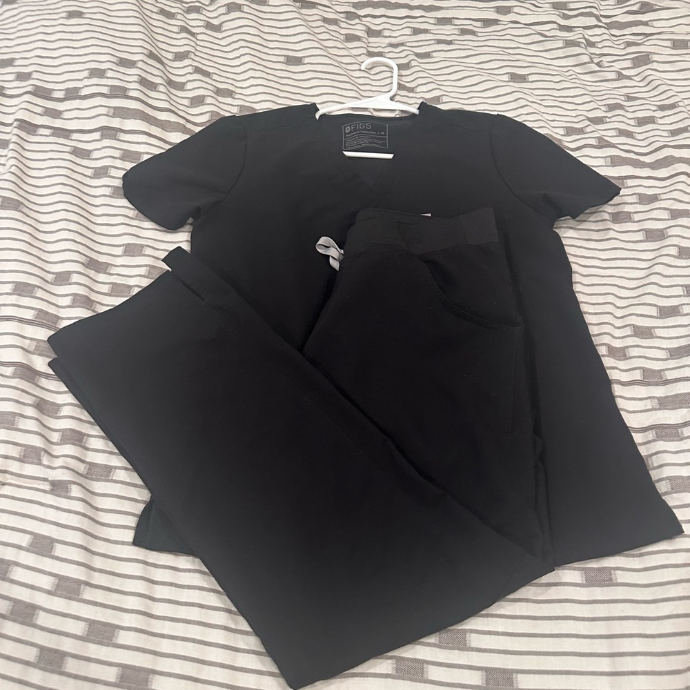 Figs Black Women's Jumpsuit Set